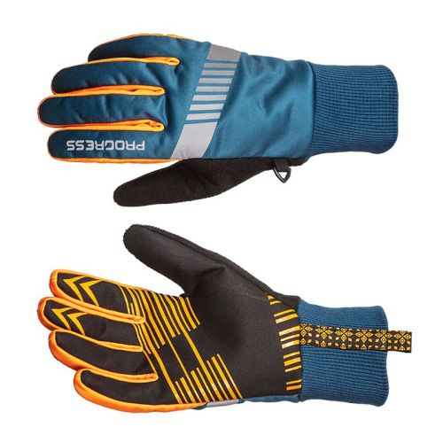 SNOWSPORT GLOVES zimn bkask rukavice - XS-tm.modr/kari